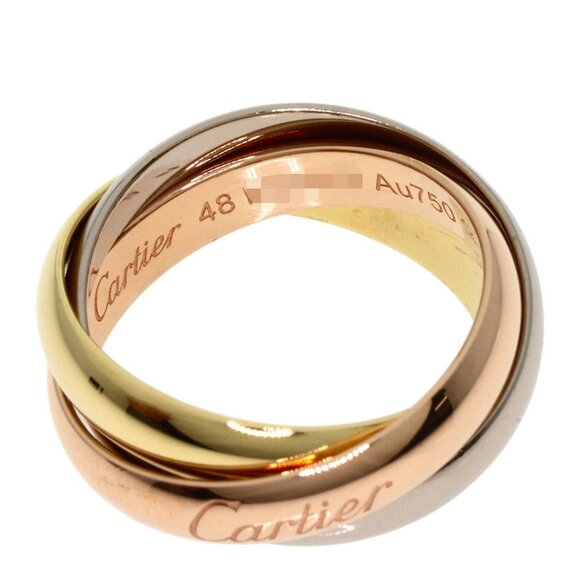 CARTIER 18k Yellow Gold Trinity Ring #48 - Picture 3 of 6
